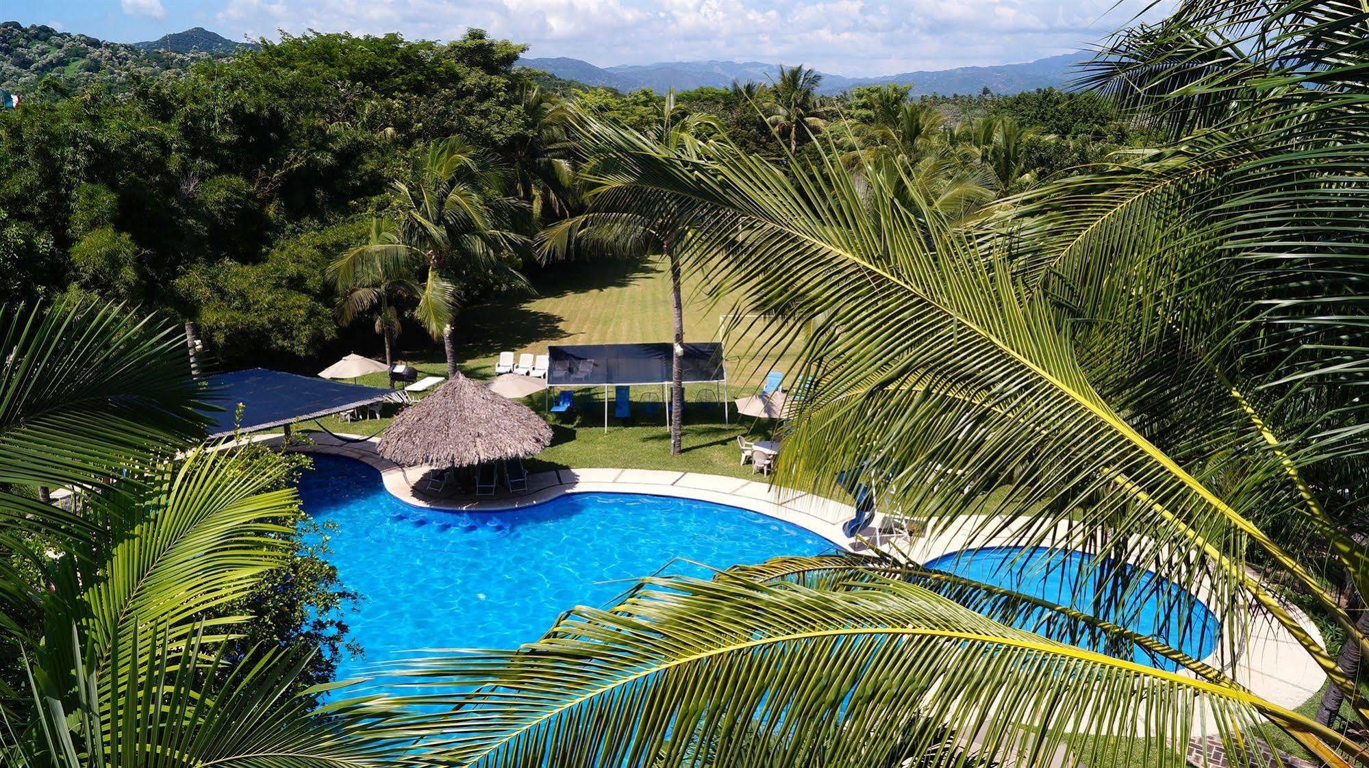 Hotel Hacienda De Melaque ซาน พาทริชิโอ เมลาเก ภายนอก รูปภาพ